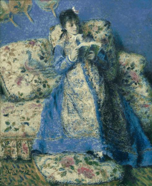 Renoir / Madame Monet reading / 1872 von Pierre-Auguste Renoir