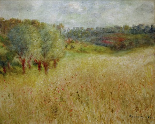 Renoir / The cornfield / 1879 von Pierre-Auguste Renoir