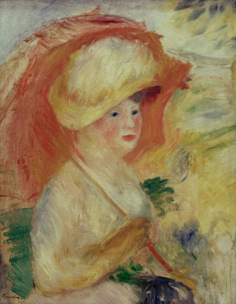 Renoir / Woman with parasol / 1883/85 von Pierre-Auguste Renoir