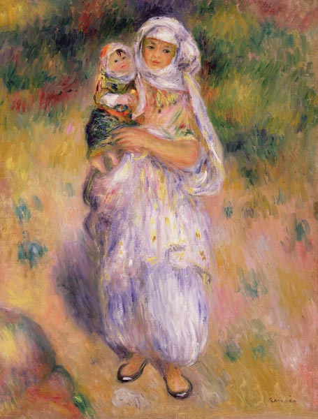 Algerian Woman and Child von Pierre-Auguste Renoir