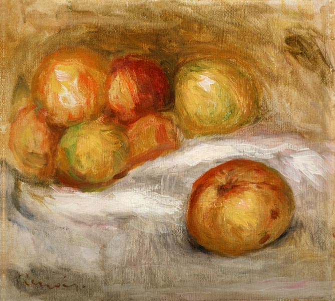 Renoir, Nature morte avec pommes von Pierre-Auguste Renoir