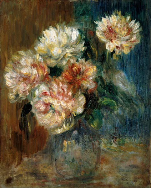 Vase mit Pfingstrosen von Pierre-Auguste Renoir