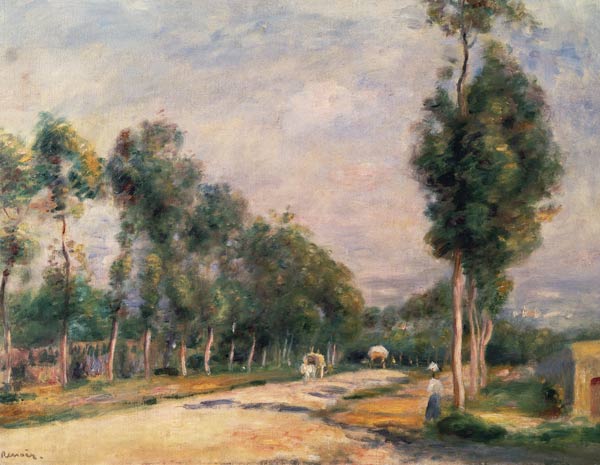 Renoir / Road near Louveciennes / 1895 von Pierre-Auguste Renoir