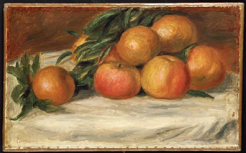 Stillleben mit Äpfeln und Orangen von Pierre-Auguste Renoir