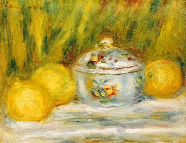 Sugar Bowl And Lemons von Pierre-Auguste Renoir
