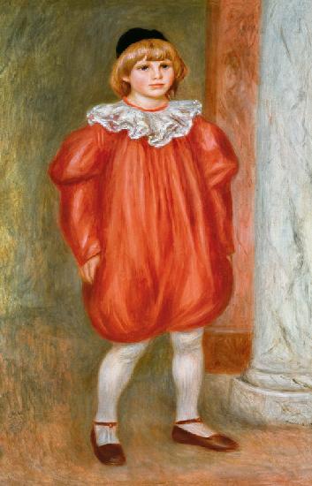 Claude Renoir in a Clown Costume 1909