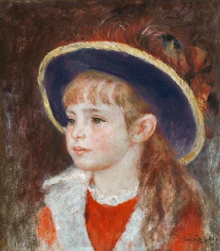 Portrait of a Young Girl in a Blue Hat 1881