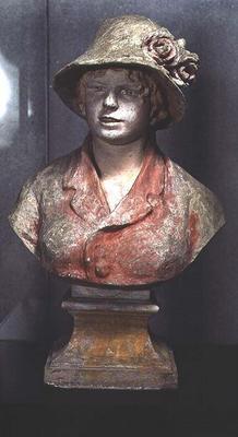 Madame Renoir, 1916 (polychrome plaster) 18th
