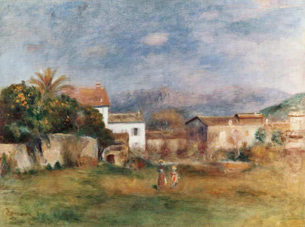 View near Cagnes von Pierre-Auguste Renoir