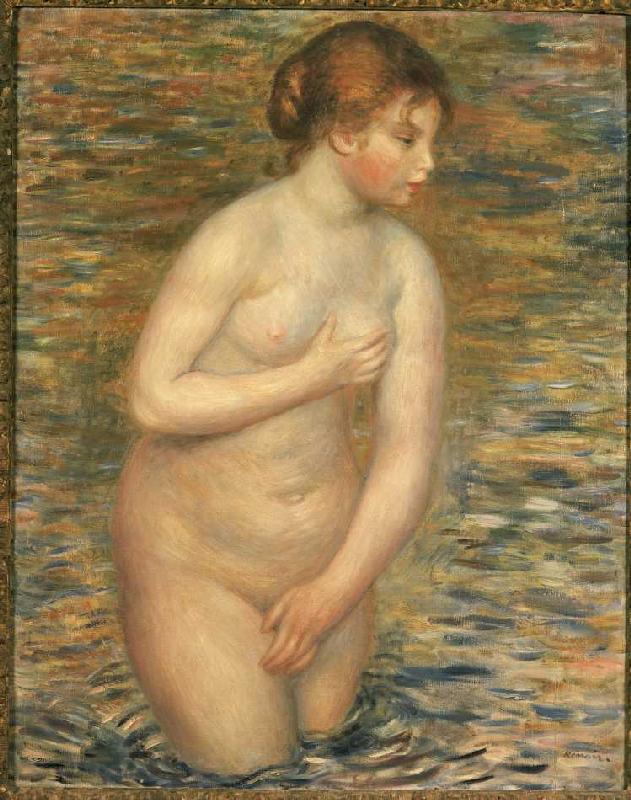 Weiblicher Akt im Wasser von Pierre-Auguste Renoir