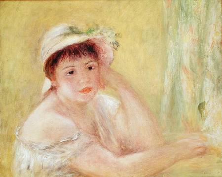 Woman in a Straw Hat von Pierre-Auguste Renoir