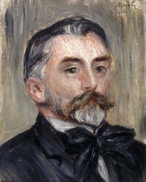 Portrait of Stephane Mallarme (1842-98) von Pierre-Auguste Renoir