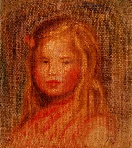 Young Girl with Long Hair von Pierre-Auguste Renoir
