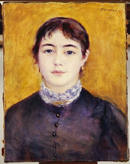 Young Woman in Blue von Pierre-Auguste Renoir