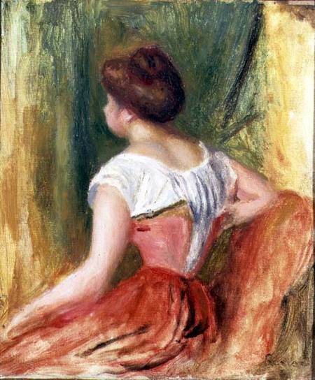 Young Woman Seated von Pierre-Auguste Renoir