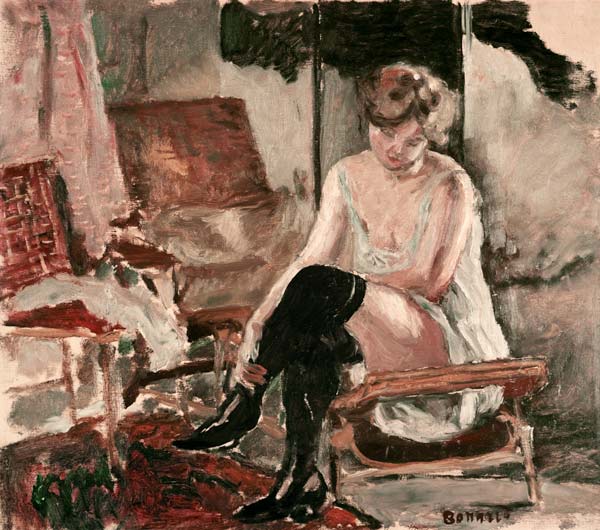 Etude de jeune femme sur sa chaiselongue von Pierre Bonnard
