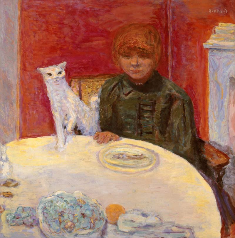 La Femme au chat ou le chat exigeant von Pierre Bonnard