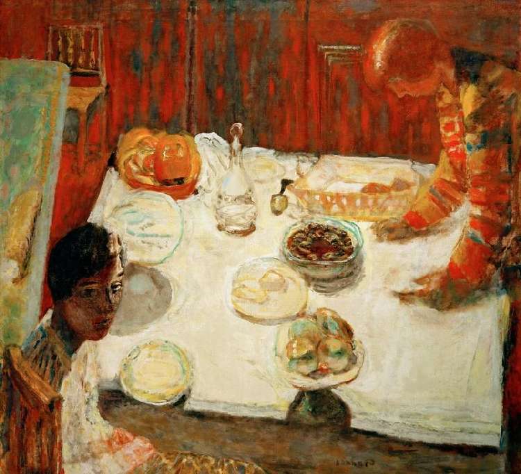 Das weiße Tischtuch von Pierre Bonnard