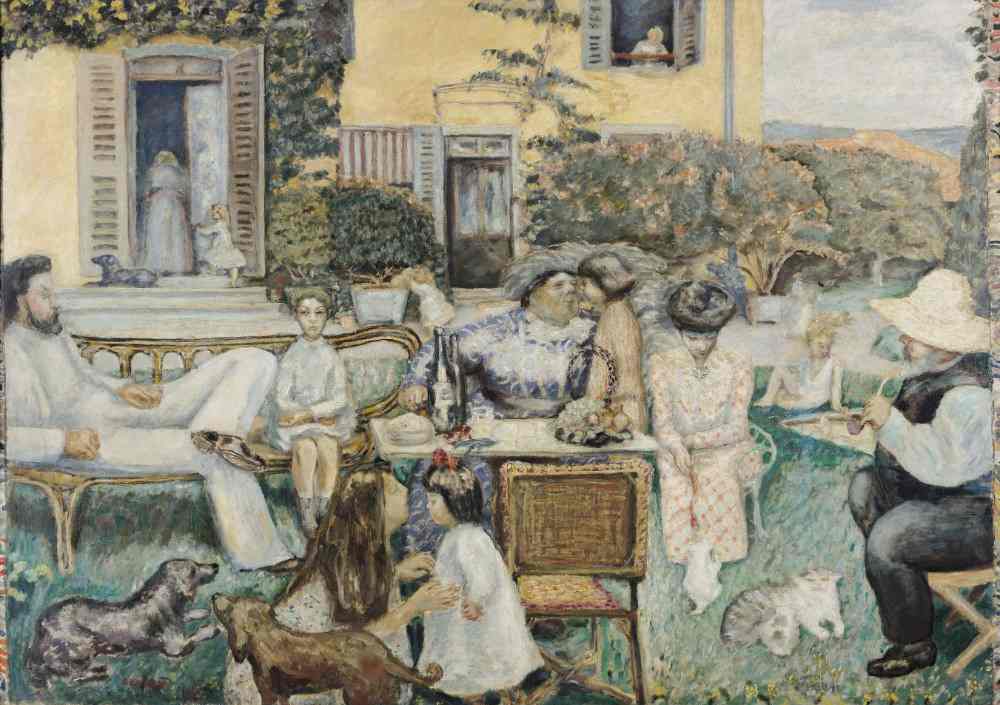 Der bürgerliche Nachmittag oder die Terrasse Familie von Pierre Bonnard