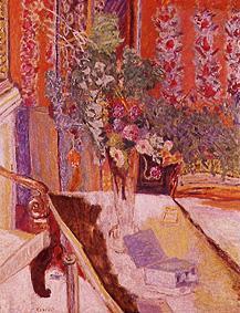 Interieur mit Blumenstrauß von Pierre Bonnard