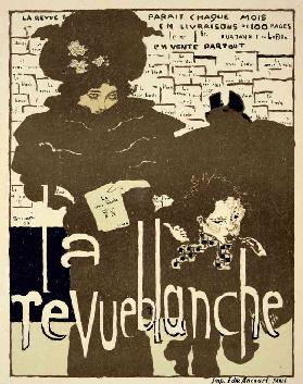 Reproduktion einer Plakatwerbung La Revue Blanche 1894