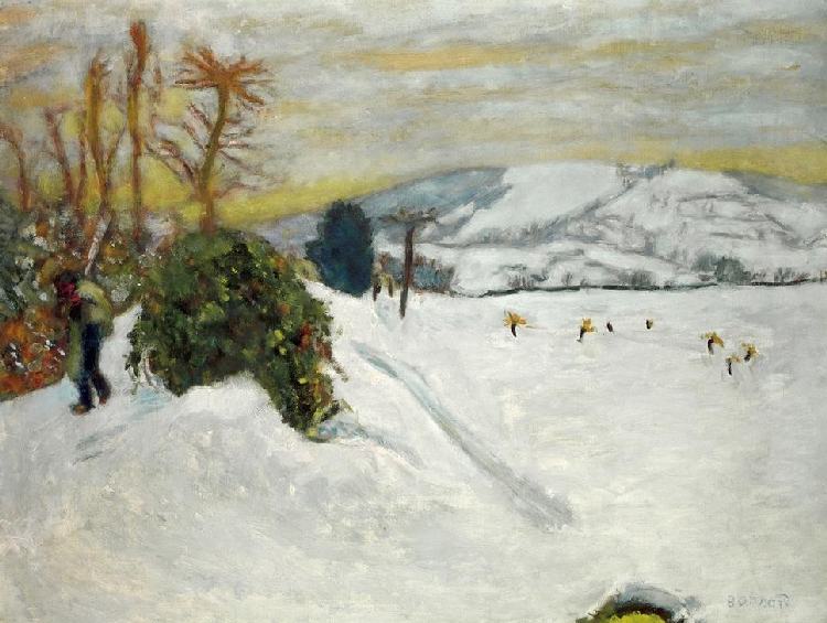 Snowy Landscape in Dauphiné von Pierre Bonnard