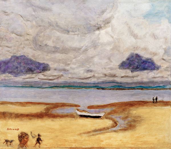 Der Strand bei Ebbe (Ebbe bei Arcachon) von Pierre Bonnard