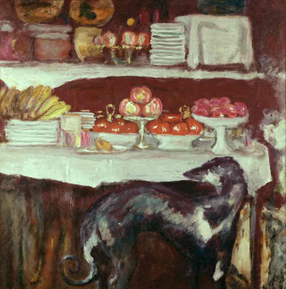 Windhund und Stillleben von Pierre Bonnard