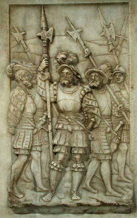 Halberdiers, detail from the Tomb of Francois I and Claude de France von Pierre Bontemps