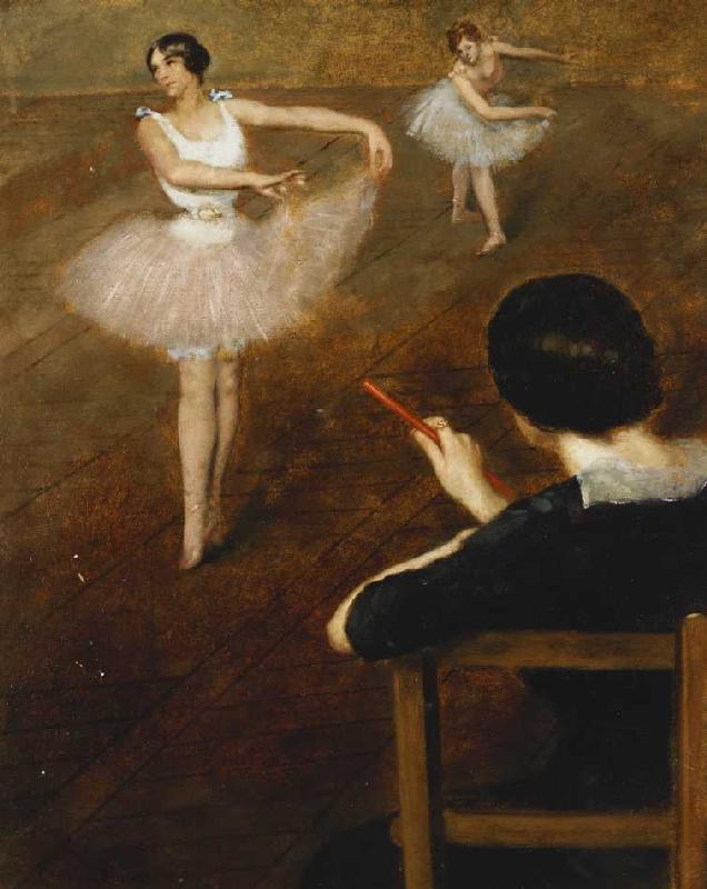 Die Ballettstunde. von Pierre Carrier-Belleuse