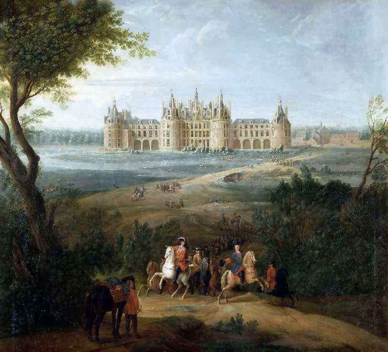 Blick auf das Schloss Chambord vom Park aus gesehen von Pierre-Denis II. Martin