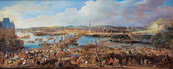 View of Rouen from Saint-Sever von Pierre-Denis Martin