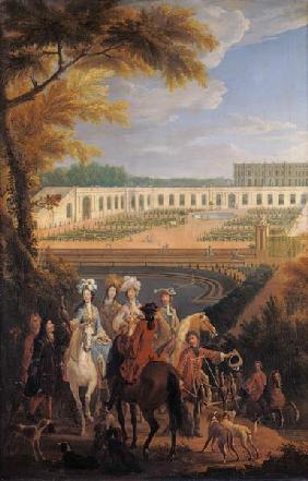 View of the Orangerie at Versailles after 1697