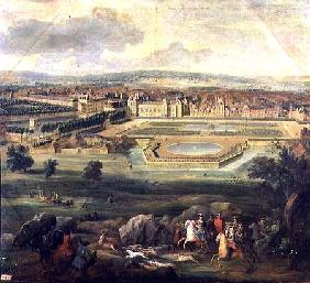 View of the Palace of Fontainebleau from the Parterre of the Tiber 1722