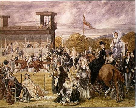 The Races at Longchamp in 1874 von Pierre Gavarni