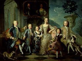 Die Familie des Herzogs von Valentinois. von Pierre Gobert