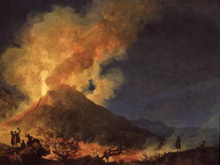 Vesuvius Erupting von Pierre Jacques Volaire