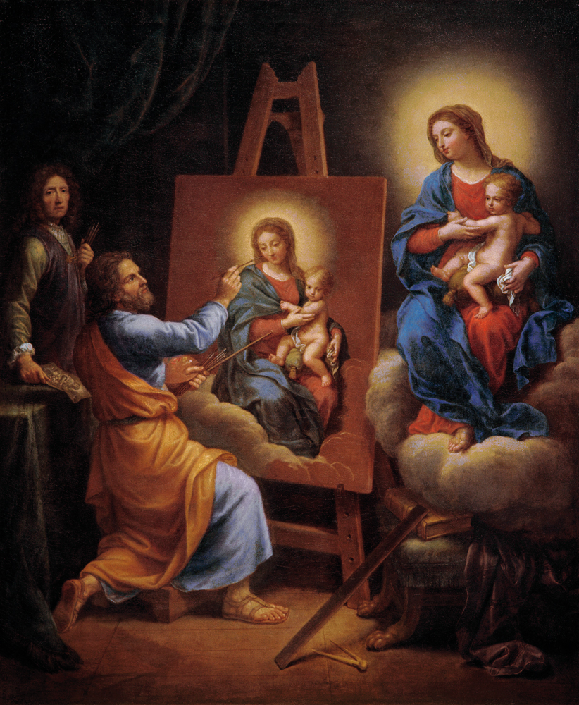 Hl. Lukas malt die Madonna von Pierre Mignard