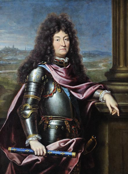 König Ludwig XIV. von Frankreich und Navarra (1638-1715) von Pierre Mignard