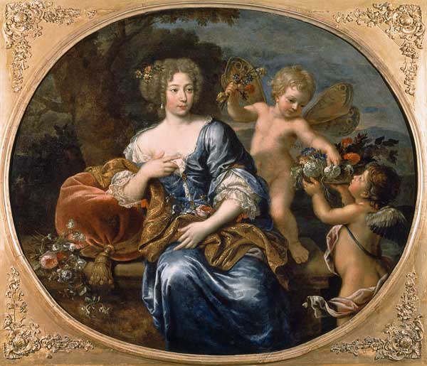 Portrait presumed to be Francoise-Athenais de Rochechouart de Mortemart (1640-1707) Marquise de Mont von Pierre Mignard