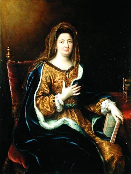 Portrait of Francoise d'Aubigne (1635-1719) Marquise de Maintenon von Pierre Mignard