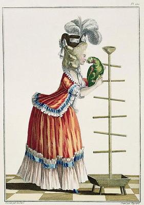 Elegant Woman in a Caraco 'a la Polonaise' and a hat 'a la Devonshire', plate 120 from 'Galerie des 1821