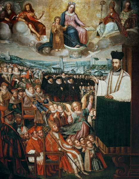 Petrus Canisius als Prediger von Pierre Wuilleret