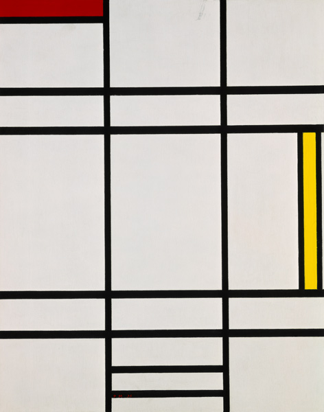 Komposition mit Weiß, Rot und Gelb von Piet Mondrian