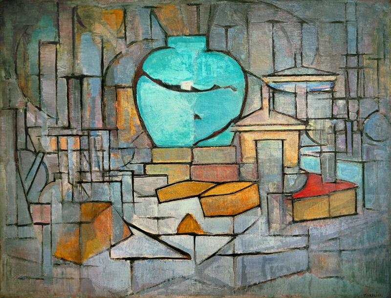 Stilleben mit Ingwertopf II von Piet Mondrian