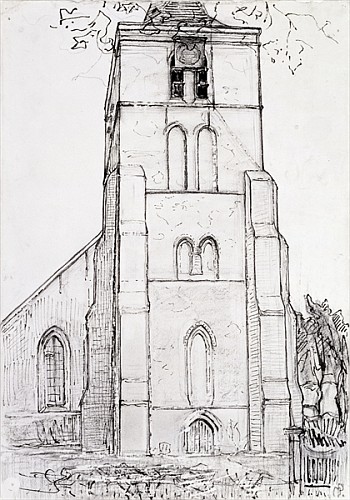 Church Tower at Domburg von Piet Mondrian