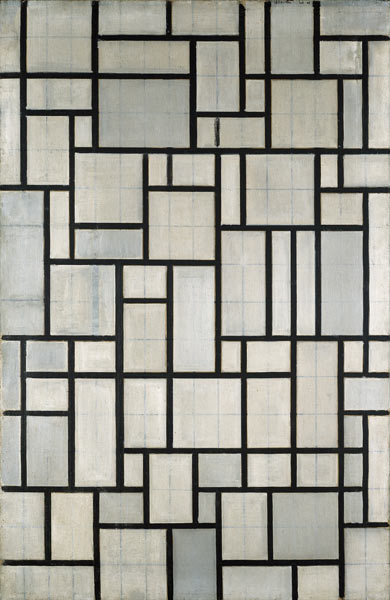 Composition with grid 2 von Piet Mondrian