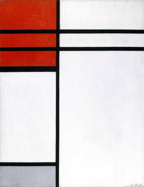 Composition with Red von Piet Mondrian