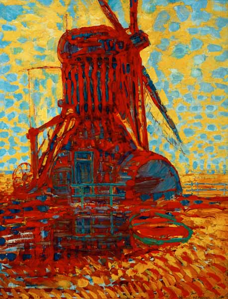 Mühle im Sonnenlicht von Piet Mondrian
