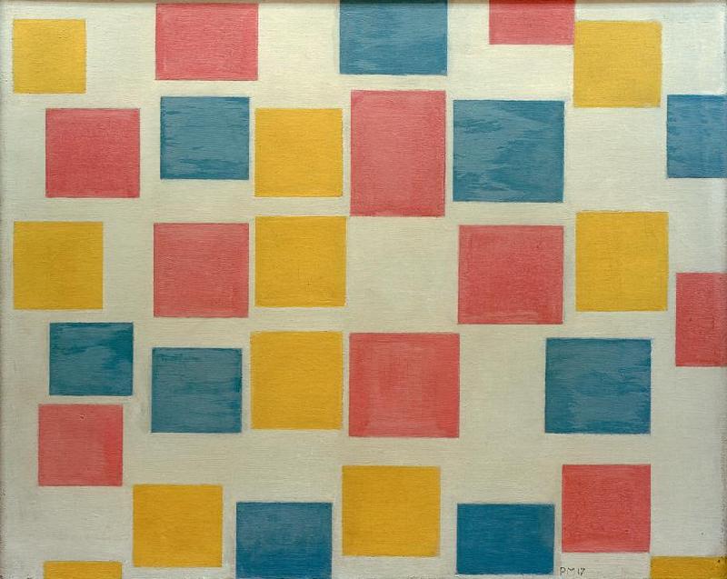 Komp. mit Farbflächen 2 von Piet Mondrian